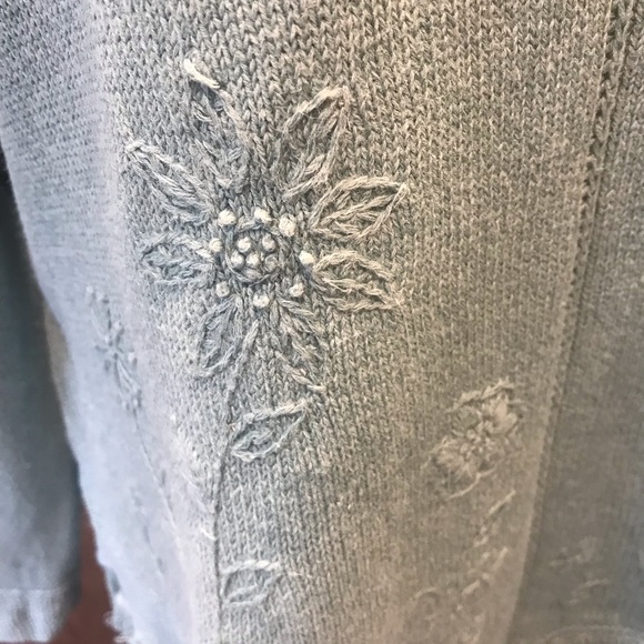 Vintage Alfred Dunner Pale Green Turtle Neck Sweater - Size Large - Picture 3 of 13